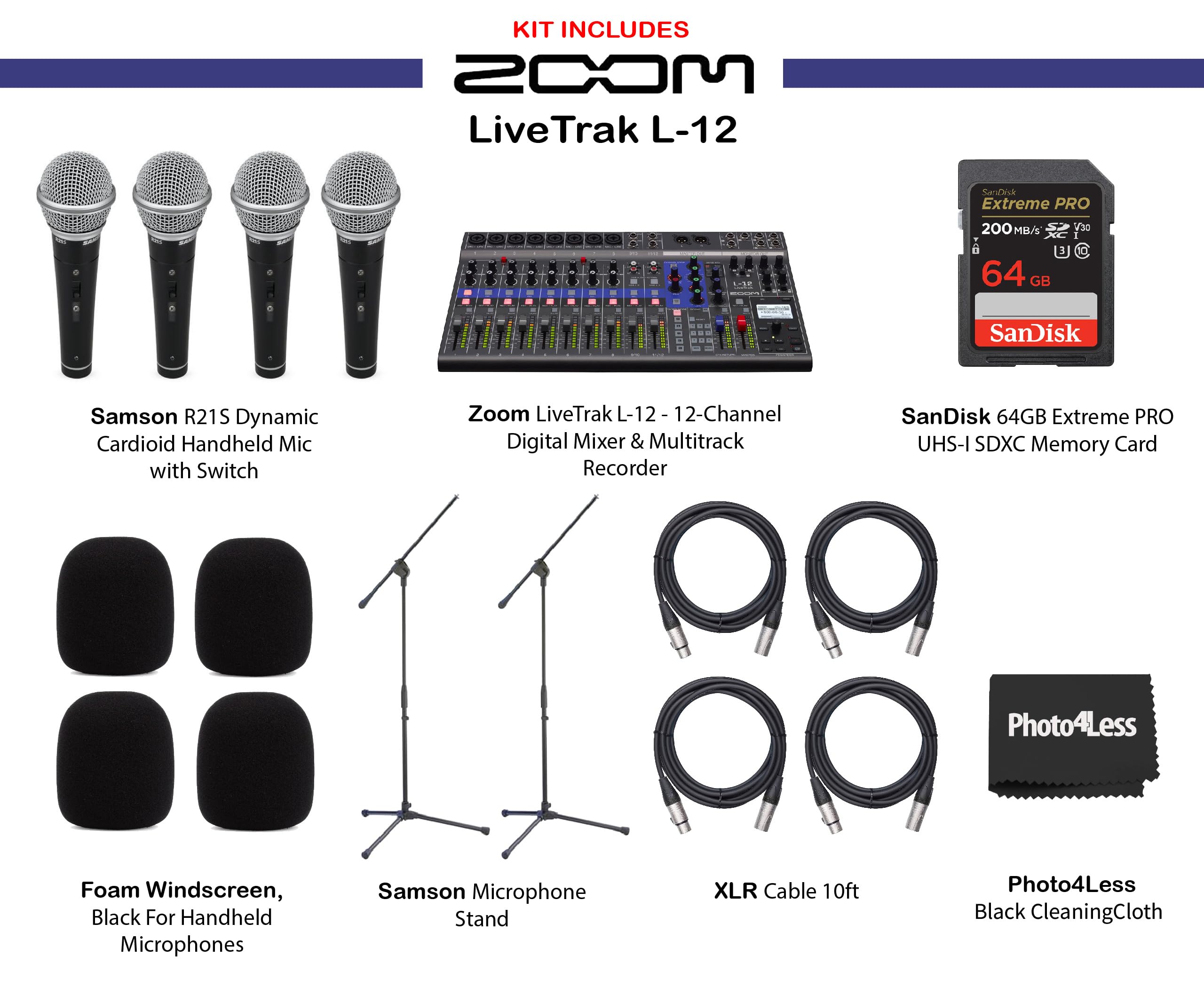 Amazon.com: Zoom LiveTrak L-12 Digital Mixer & Multitrack Recorder